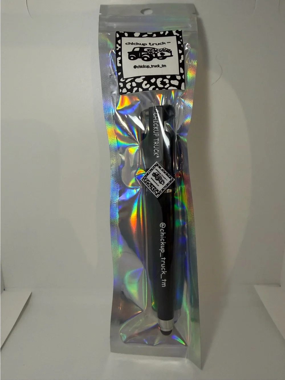 (1) Chickup Truck Gel Phone Pen Stand with Stylus - black ink - NWT 🖤🖊️🛻🐥🖤